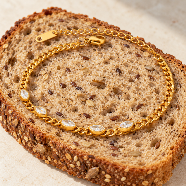 Bracelet Gabrielle – Gourmette zircons