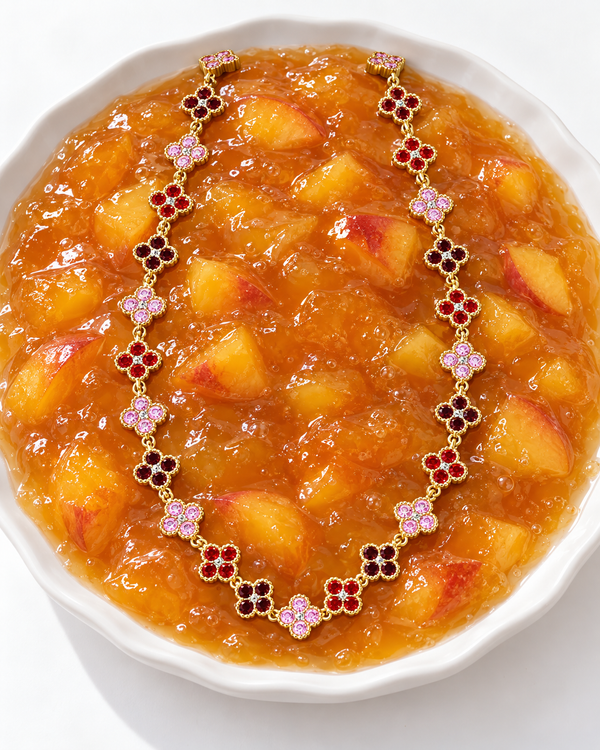 Collier Ruby – Trèfles rubis