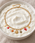 Collier Coraline – Breloques Soleil et corail