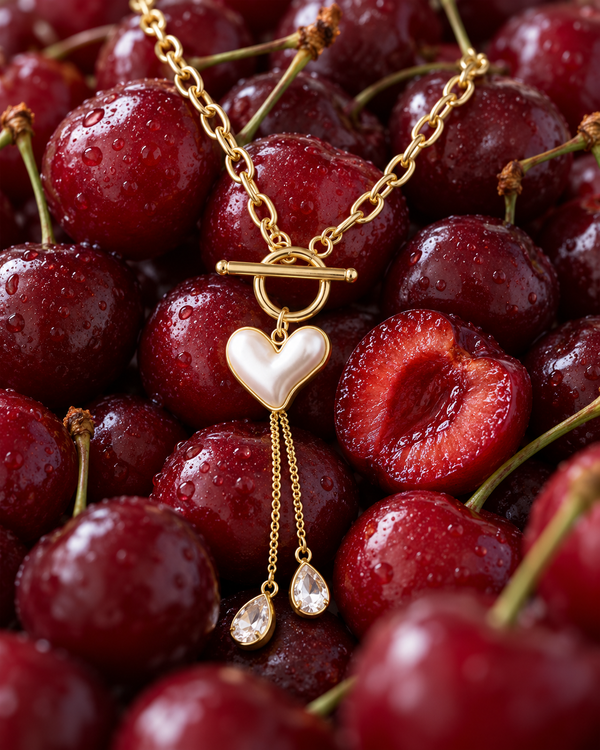Collier Mia – Cœur nacré