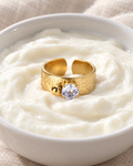 Bague Victoria – Large gravée solitaire