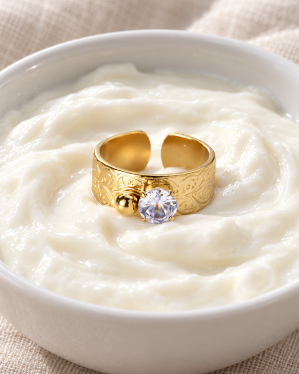 Bague Victoria – Large gravée solitaire
